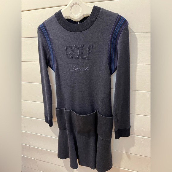 📍Lacoste long-sleeve wool dress – Size not labeled (estimated EU 38) - Picture 12 of 13